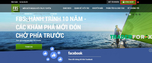 Đăng nhập FBS
