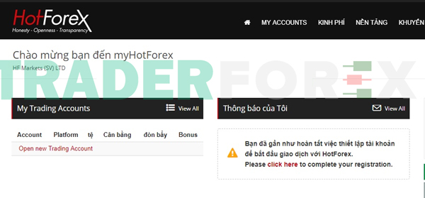 Chào mừng bạn đến myHotForex