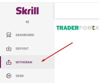 Rút tiền từ ví Skrill