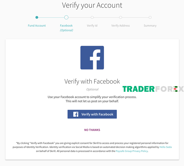 Xác minh qua tài khoản facebook