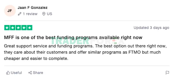 Người dùng đánh giá quỹ FTMO như thế nào? (Nguồn: Trustpilot)